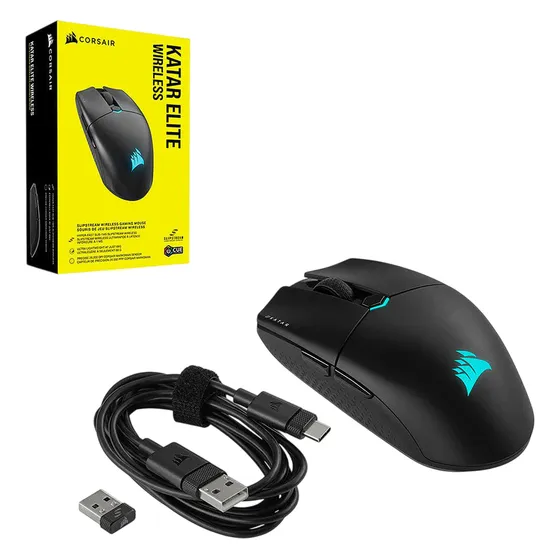 Mouse Gaming Wireless Corsair Katar Elite 26000dpi 6 Botones