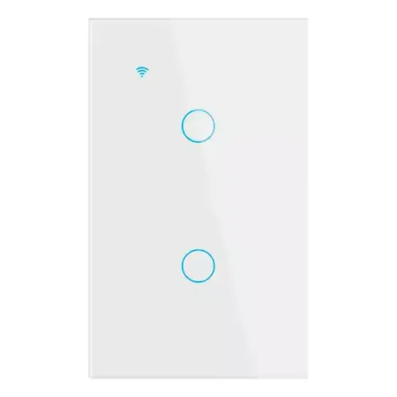Switch Inteligente Wifi, Google Home Alexa, 2 Botones Tactil
