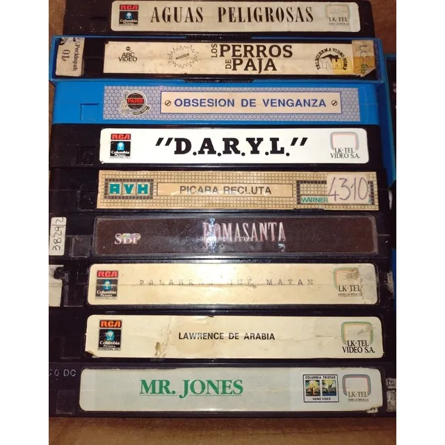 Lote De Vhs De Clásicos Sin Carátulas!!!!!