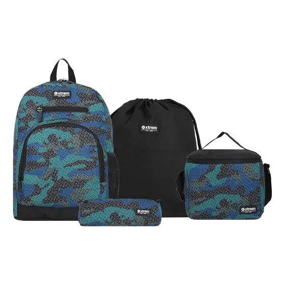 Multipack 5xt Mochila Niño Xtrem Azul