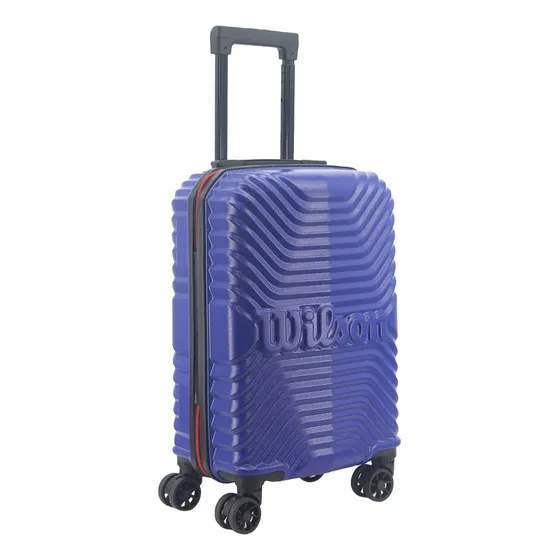 Valija Carry On Equipaje De Viaje Para Cabina 20 Pulgadas 4 Ruedas Rígida Abs Wilson 65.1757 Color Azul