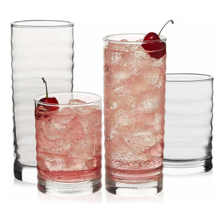 Juego De 4 Vasos De Vidrio Modernos Crisa Pueblo Drinks Juego De 4 Vasos De Vidrio Modernos Crisa Pueblo Drinks