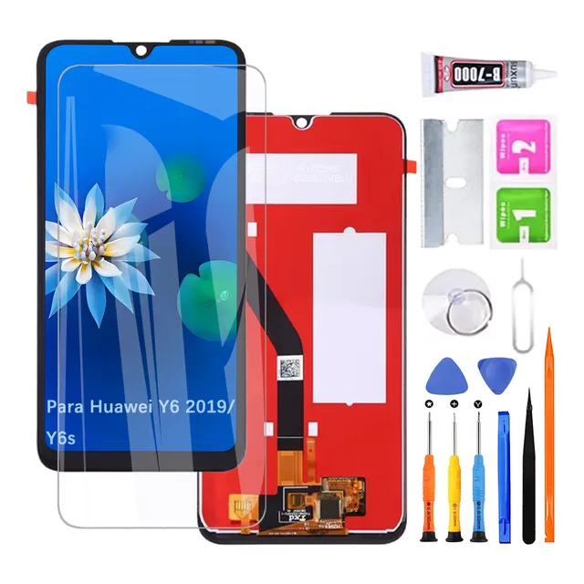 Nuevo Pantalla Para Huawei Y6 2019 Y6s Y6 Pro 2019 H&LYCYJ Color Negro