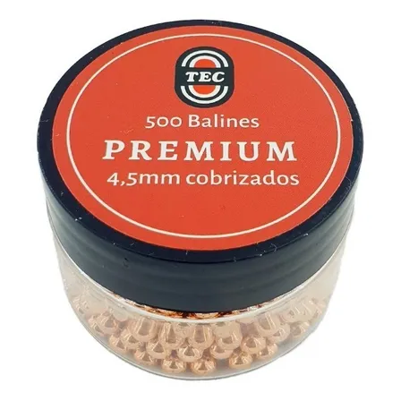 1.000 Balines Tec 4.5 Mm Cobrizados Máxima Calidad