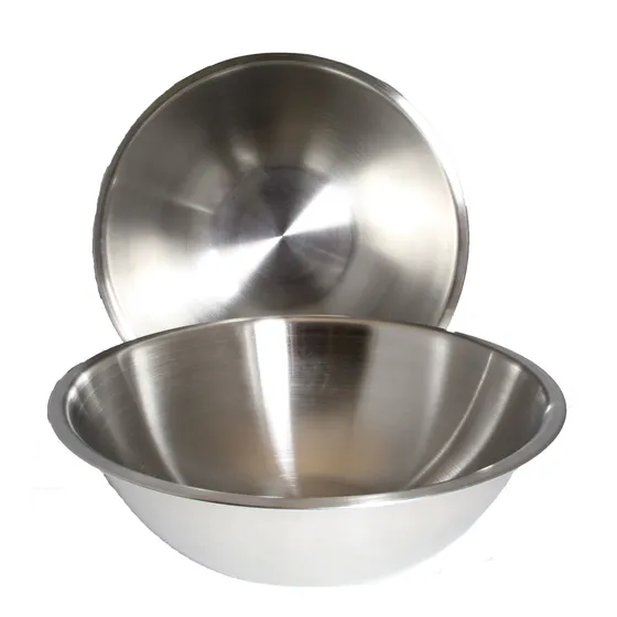 2 Cuenco Para Mezclar Acero Inoxidable Chef Cocina