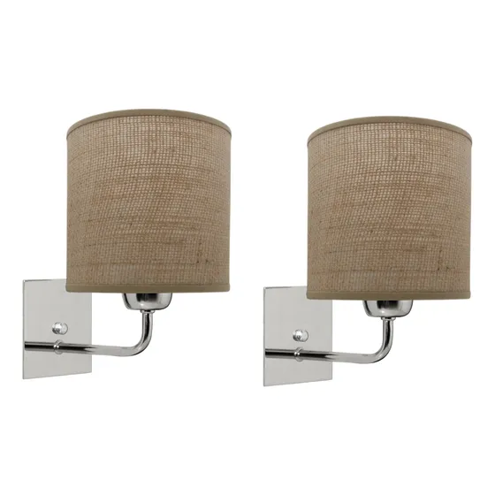 Juego Aplique De Pared Hudson 2 Unidades Standard Luminic®