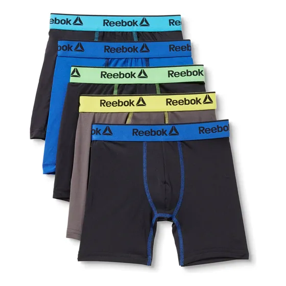 Paquete De 5 Bóxer Pro Para Niños Reebok Original, Antiolor