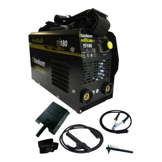 Maquina Inversora De Solda 140a 127/220V Ti-180 Titanium Platina Cor Preto