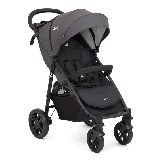 Coche de paseo travel system Joie Litetrax 4 travel system coal con chasis color negro