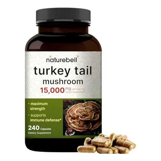 Naturebell Cápsulas De Hongos De Cola De Pavo De