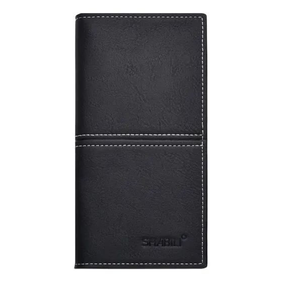 Cartera Monedero Billetera Larga Shabili Cuero Hombre