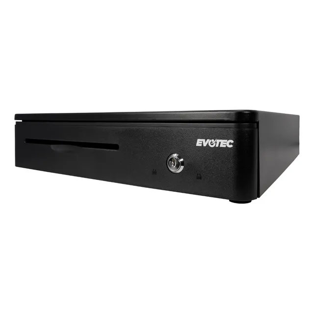 Evotec Cajon De Dinero Evotec EV-3003 Interfaz RJ11 Con Ranura Para Billetes 8 Compartimientos Para Monedas + 5 Para Billetes
