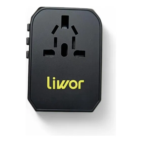 Adaptador Cargador Universal Viaje 4 Usb + 1 Tipo C Liwor