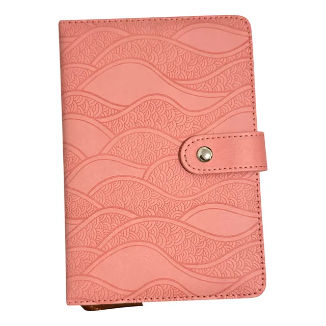 Libreta Con Broche Pasteles. Rosa, Morado O Turquesa.