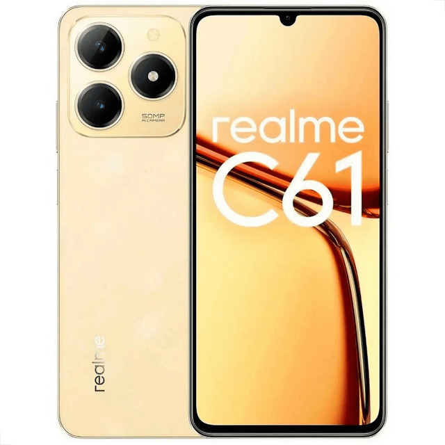 Celular Smartphone Realme C61 Nfc Dual Sim 256 Gb 8 Gb Ram Dourado Celular Smartphone Realme C61 Nfc Dual Sim 256 Gb 8 Gb Ram Dourado