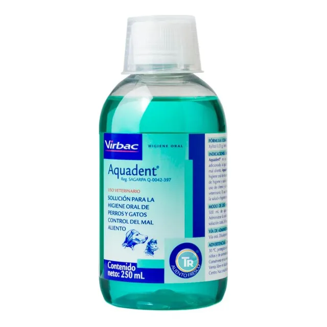Enjuague Bucal Aquadent Para Perros Y Gatos + Regalo