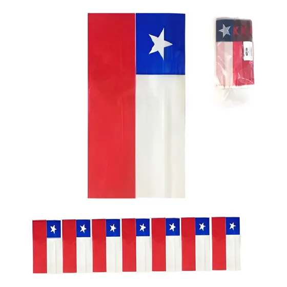 Dada® Guirnalda Bandera De Plast Chile 10mts Fiestas Patrias