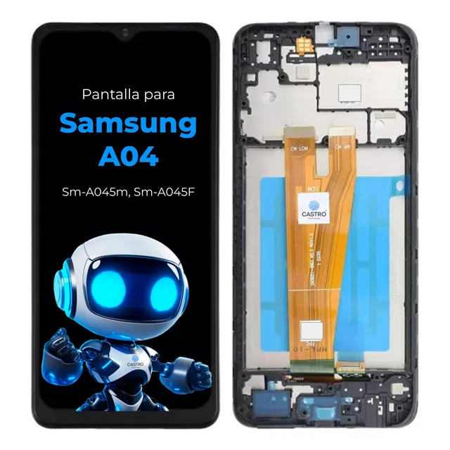 Pantalla Lcd Para Samsung A04 Sm-a045 Con Marco 100% Oem