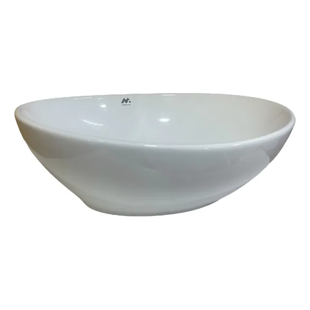 Lavamanos De Sobreponer Blanco En Porcelana