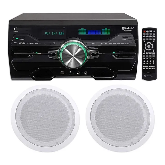 Tehnical Pro Dv4000 Dvd Para Cine Casa W + 2 Altavoz Techo
