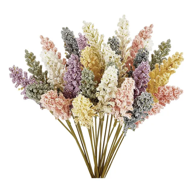 Ag 24 Flores Artificiales De Aliento Mini Flores De Vainilla
