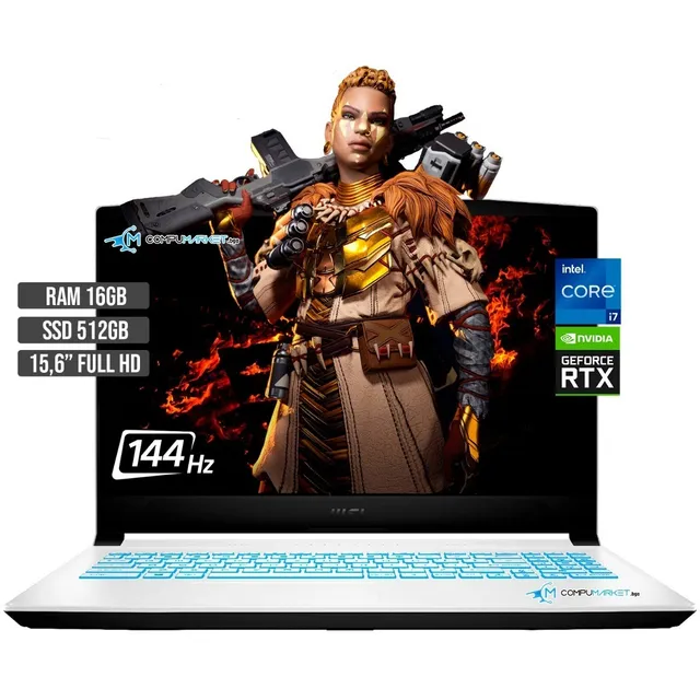 Msi Intel Core I7 Ssd 512gb + Ram 16gb Rtx 3050ti 4gb