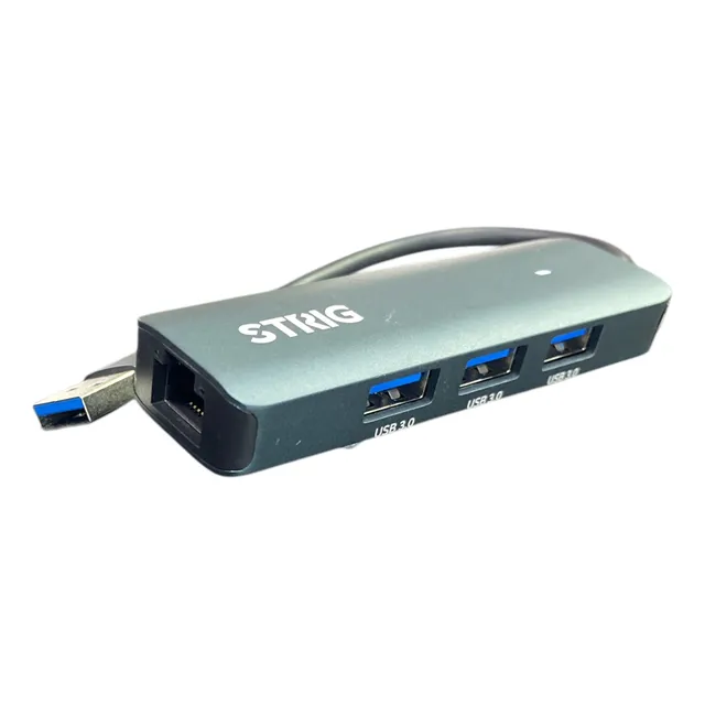 Hub Strig Usb 3.0 3 Puertos + Rj45 Gigabit Bs-lh04