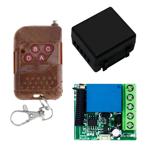 Receptor Rf Relevador Remoto 433mhz Garage Chapas Porton 12v