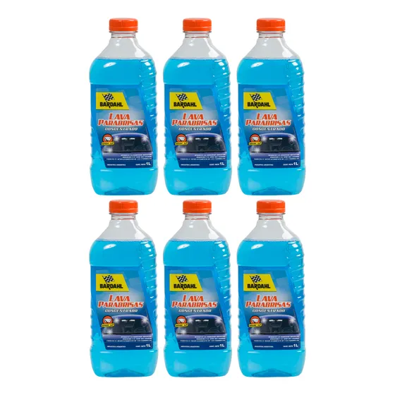 Kit Liquido Limpia Lava Parabrisas Jet Wax 1 L X 6 Uni