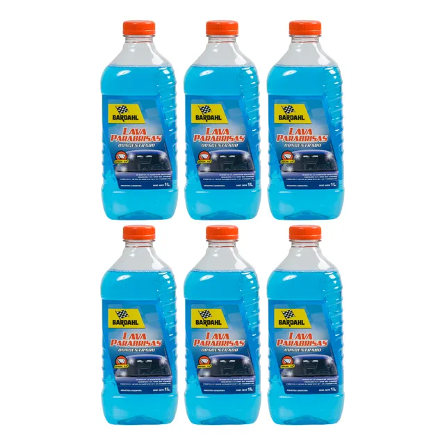 Kit Liquido Limpia Lava Parabrisas Jet Wax 1 L X 6 Uni