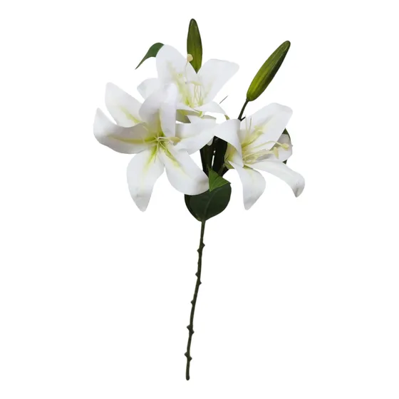 Vara Lilium 3 Flores Y 2 Pimpollo Premium Plastificado
