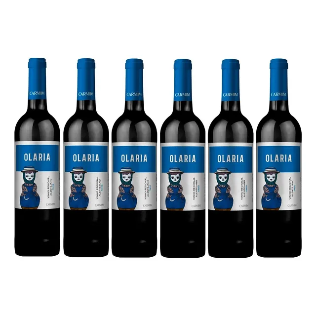 X6 Vino Tinto Olaria Botella 750 Ml Importado Premium Trex