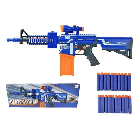Pistola Lanza Dardos Rifle Automatica Tipo Nerf + 20 Dardo