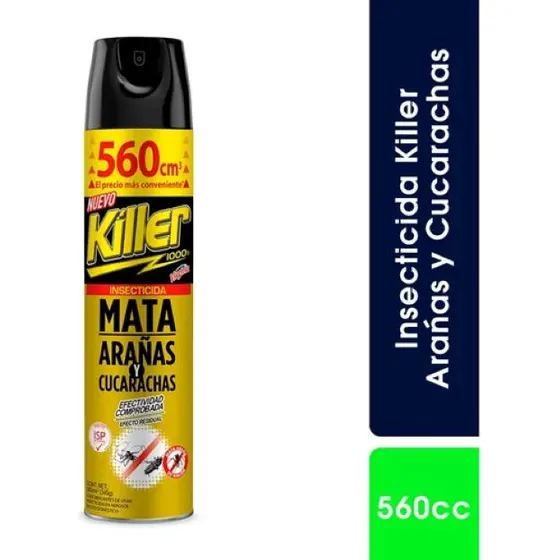 Insecticida Mata Aranas Y Cucarachas Killer 560cc