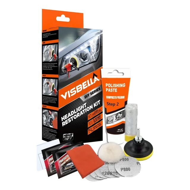 Kit De Restauración Y Puliturade Faros  Y Micas De Vehiculos