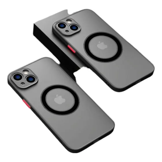 Funda Para iPhone Con Magsafe Humo + Cristal Templado