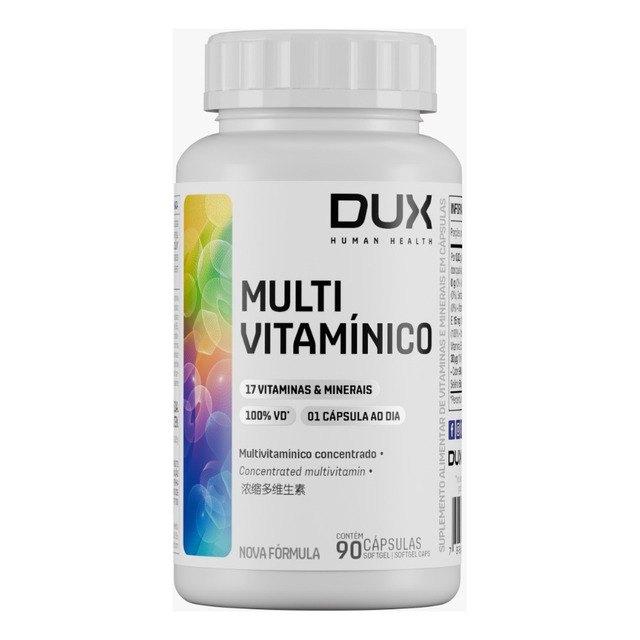 Multivitaminico 90 Cápsulas - Dux Nutrition Multivitaminico 90 Cápsulas - Dux Nutrition