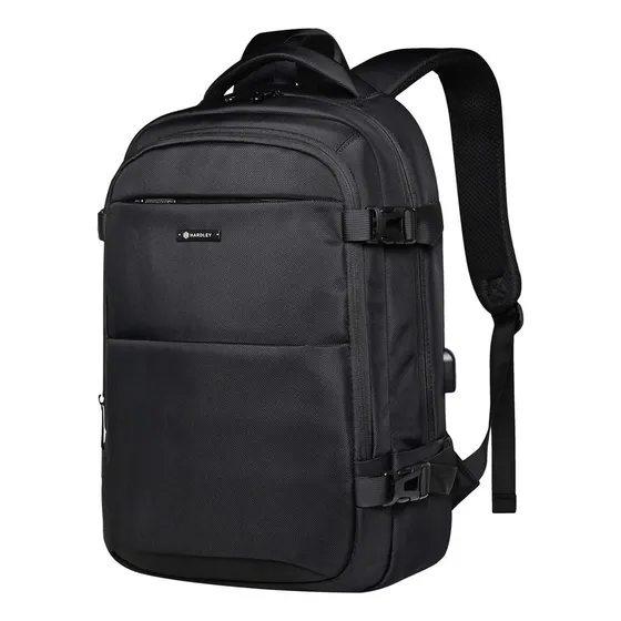 Mochila Notebook Hardley Oxford 2 Impermeable Antirrobo Balistica Negro