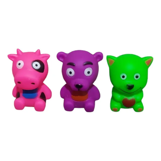 Muñecos De Goma X 3 Unidades Chillon Para Bañera O Agua 
