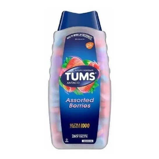 Antiácido Tums Ultra Fuerte 1000 Mg 265 Tabletas Masticables