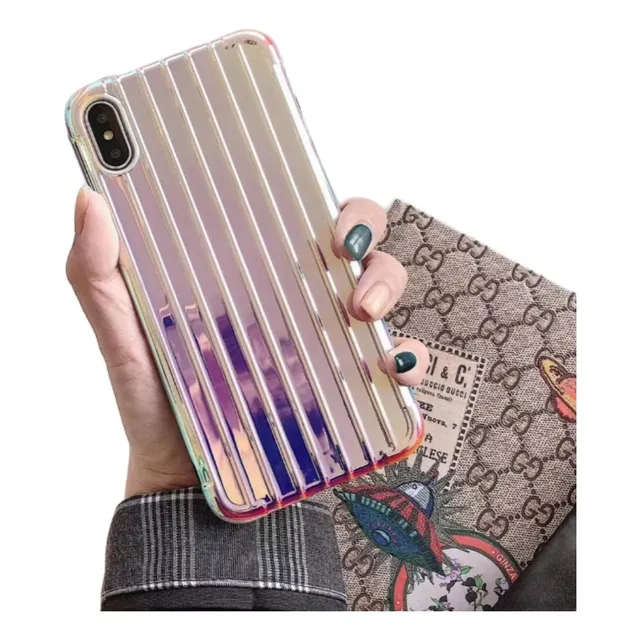 Funda Valija Tornasolada Para iPhone XS Max Xr X 7 8 Plus Se