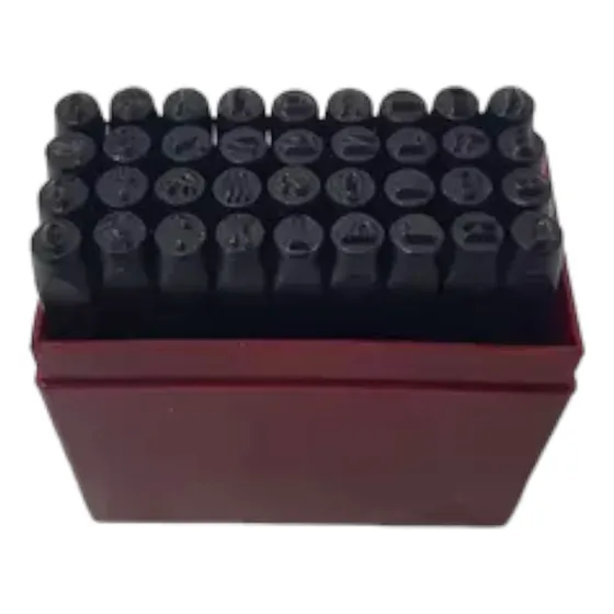 Juego Números Y Letras Estampar Golpe 3mm Uyustools 36 Pcs