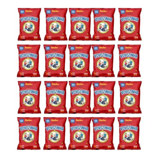 Pipoca Doce Vovozinha 18g Fardo Com 20 Unidades Atacado 