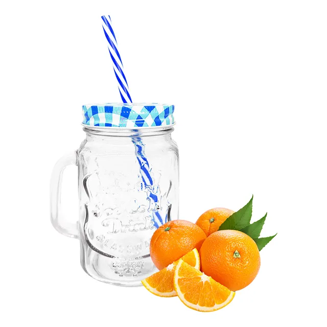 Vaso Frasco Para Tragos Con Bombilla Y Tapa Varios Colores