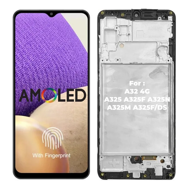 Sjp-display Tela Touch Amoled Com Moldura Para Samsung A32 4