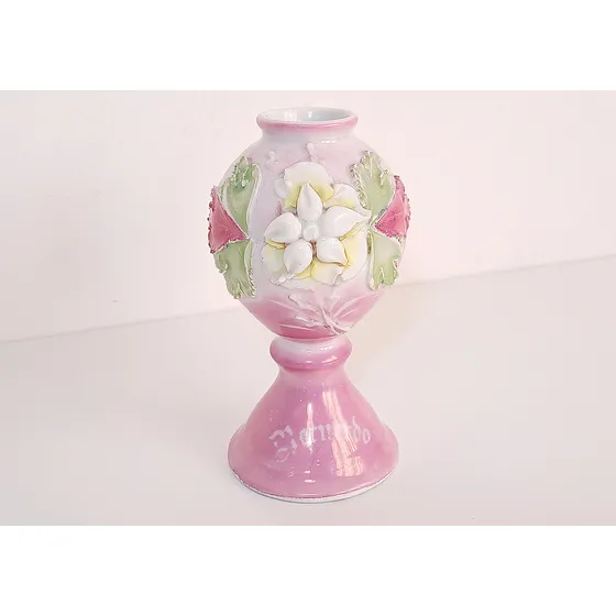 Mate En Porcelana Estilo Isabelino Aleman Antiguo