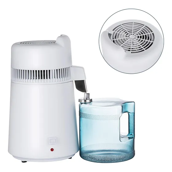 Hihone 6l Maquina Destilador Agua Para Encimera Casa Acero