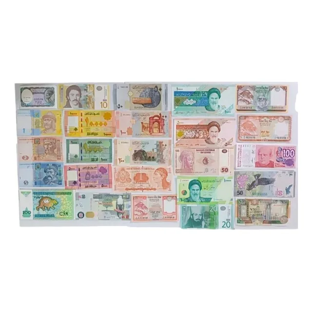 25 Billetes De Todo El Mundo Originales 100% Reales Nuevos 