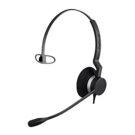 Diadema Monoaural Con Microfono Jabra Biz 2300 Alambrico /vc Color Negro