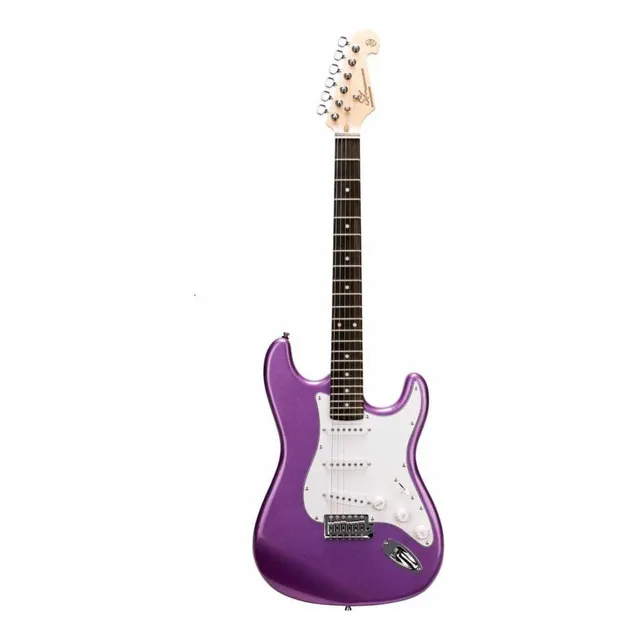 Guitarra Sx Ed1 Strato Mpp Metallic Purple Com Bag